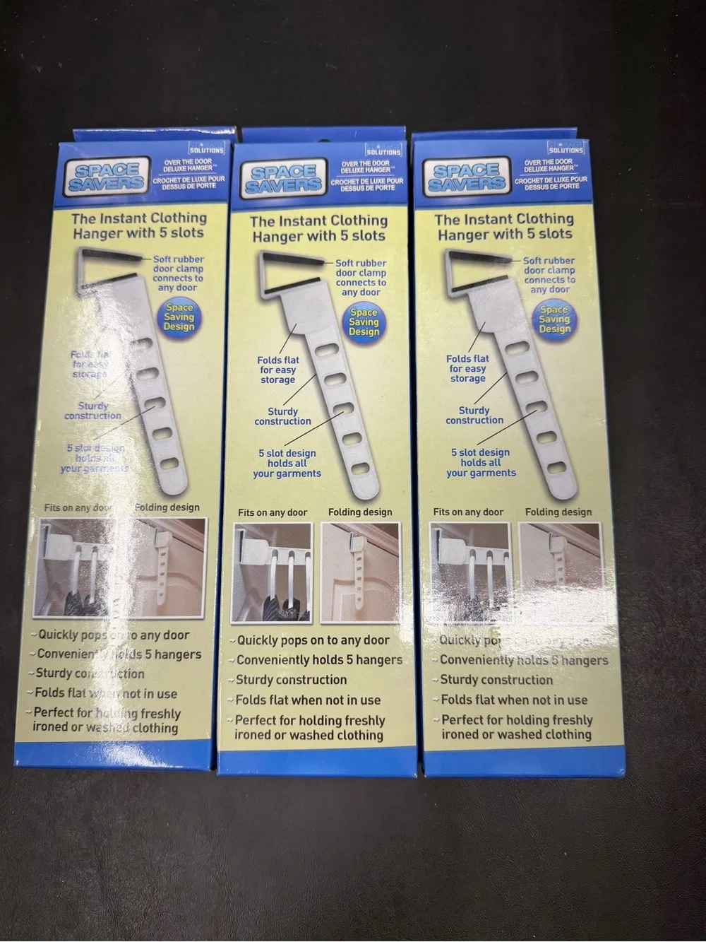 Instant Clothing Hanger - White, 5-Slot